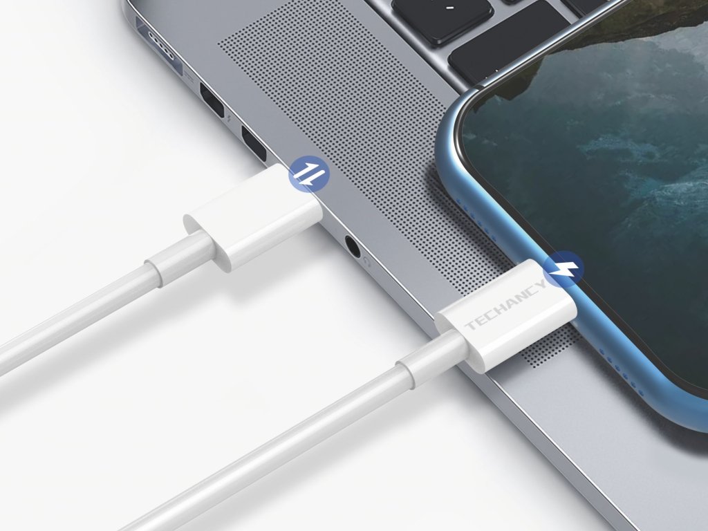 Techancy kabel USB-C / Lightning 1,2 m